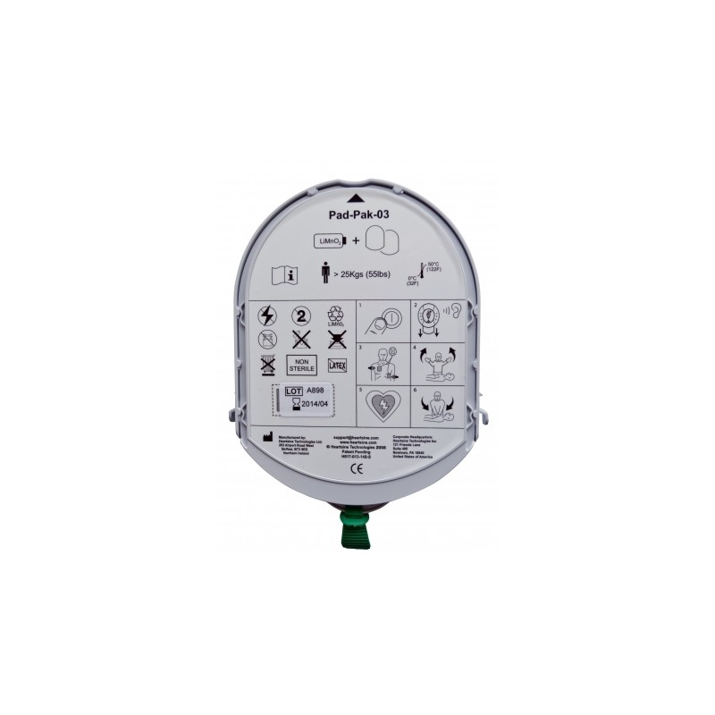 Electrode défibrillation SAMARITAN PAD + batterie