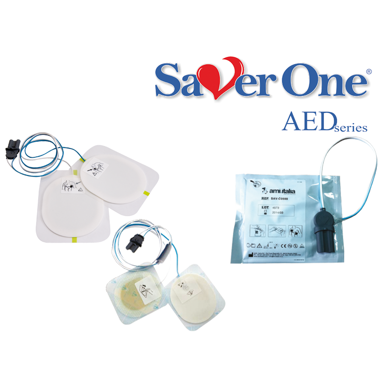 Electrode defibrillation SAVER ONE D