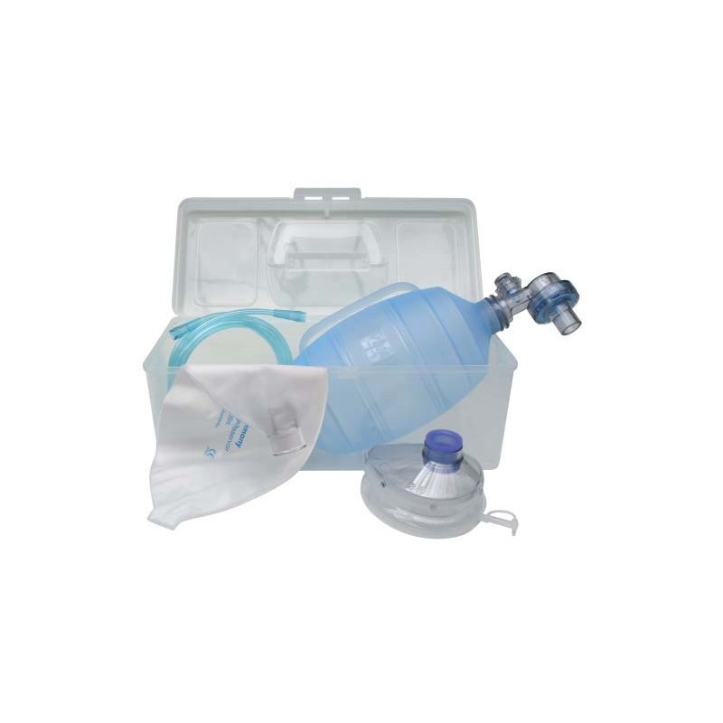 Set insufflateur silicone (Valve de surpression 40cmH2O) VBM 2000ml