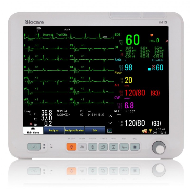 Moniteur multiparametres BIOCARE iM15 Tactile